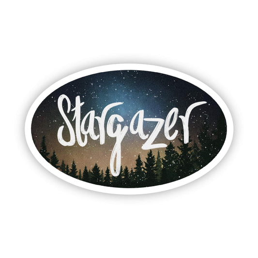 "Stargazer" Woodsy Stary Sky Sticker - Wander Together Outfitters