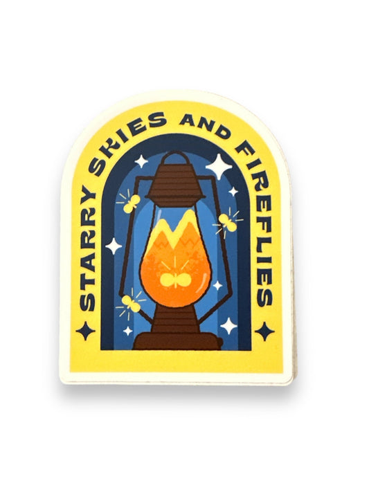 “Starry Nights and Fireflies” Vinyl Sticker - Wander Together Outfitters