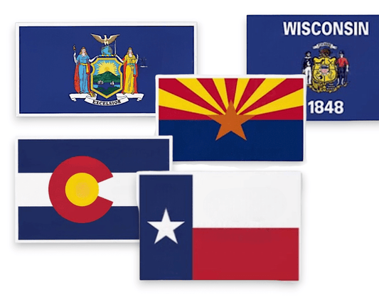 State Flags Vinyl Sticker - Choose Your Favorite! - Wander Together Outfitters