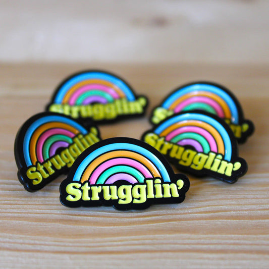 “Strugglin'” Soft Enamel Pin - Wander Together Outfitters