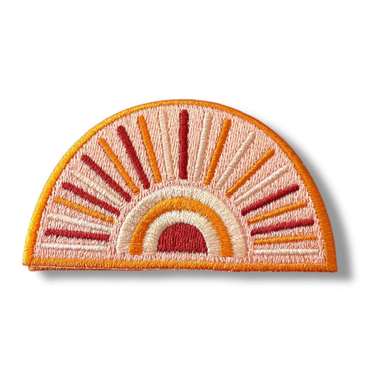 Sunshine Rays: Sunrise Sunset Iron on Patch - Wander Together Outfitters