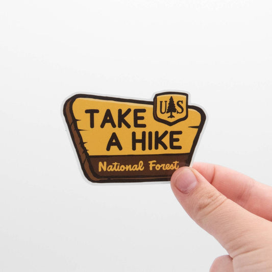 "Take A Hike" National Forest Vinyl Sticker - Wander Together Outfitters