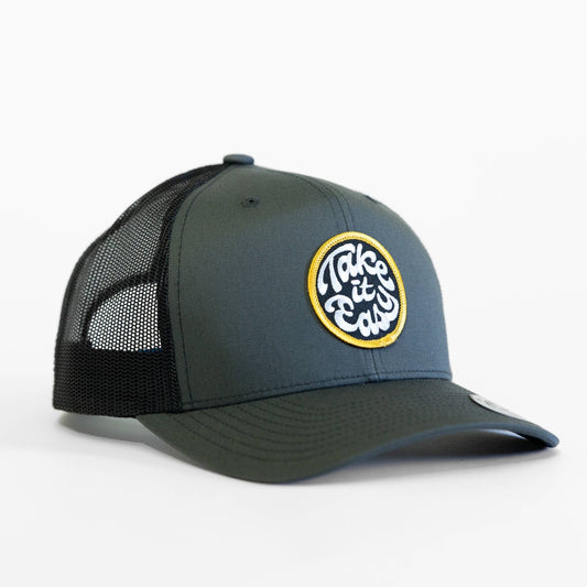 "Take it Easy" Trucker Hat Snap Back with Mesh back - Wander Together Outfitters