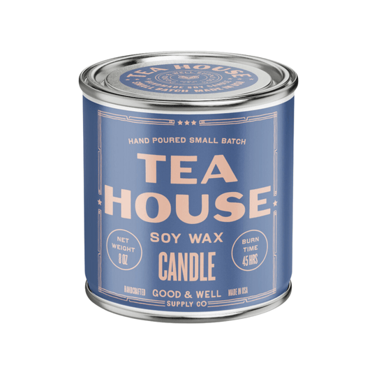 Tea House Happy Place Candle (Bergamot, Earl Gray, Amber, Lime) - Wander Together Outfitters