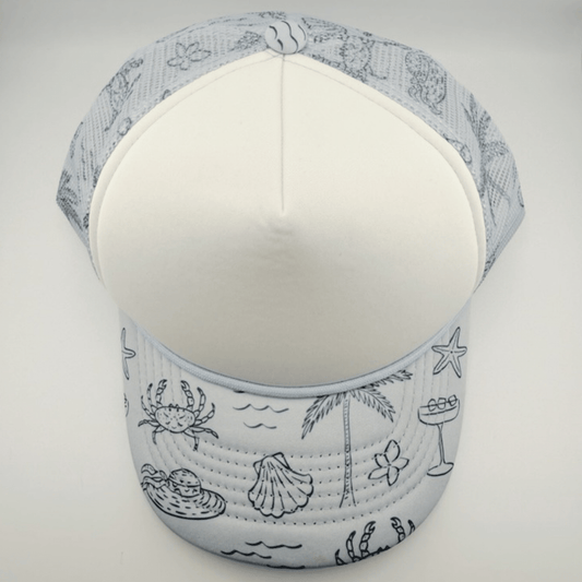 TEELUX - TRUCKER HAT BLANK - BLUE COASTAL - Wander Together Outfitters