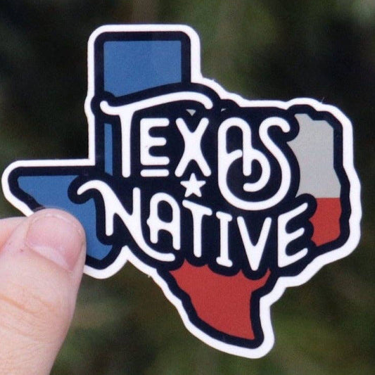 "Texas Native" Vinyl Sticker - Wander Together Outfitters