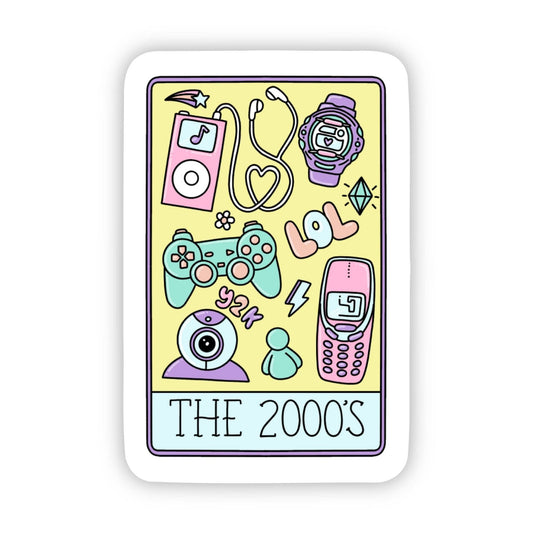 "The 2000's" Tarot Card Sticker - Wander Together Outfitters