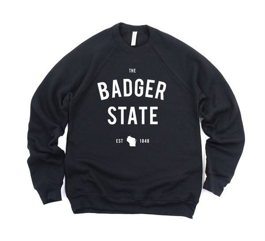 “The Badger State” Wisconsin Premium Sweatshirt - Wander Together Outfitters