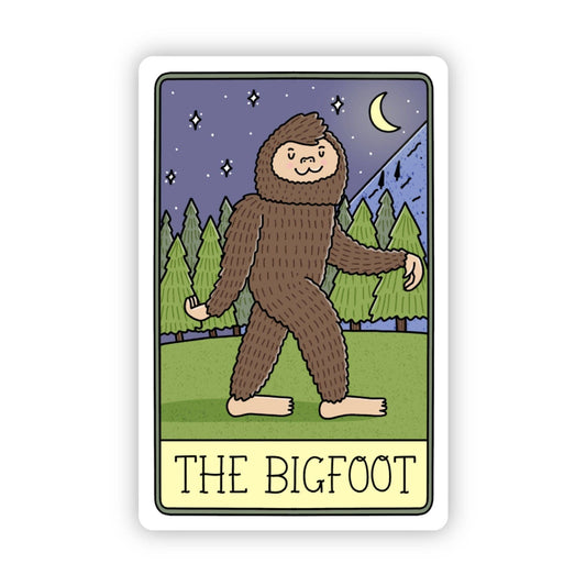 "The Bigfoot" Tarot Card Sticker - Wander Together Outfitters