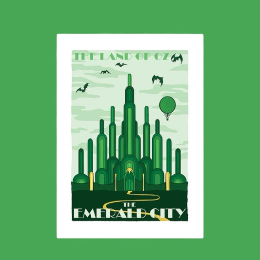 "The Emerald City" Fictional Travel Vinyl Sticker - Wander Together Outfitters