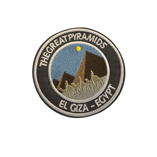 The Great Pyramids El Giza Egypt Iron On Patch - Wander Together Outfitters