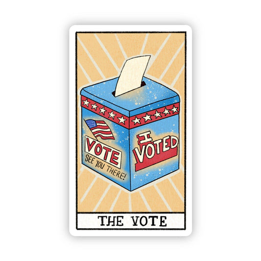 "The Vote" Tarot Card Sticker - Wander Together Outfitters