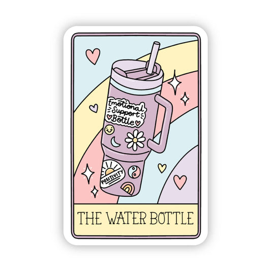 "The Water Bottle" Tarot Card Sticker - Wander Together Outfitters