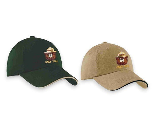 Twill Smokey Bear Embroidered Caps (SALE) - Wander Together Outfitters