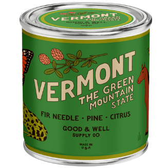Vermont State Candle (Fir, Pine, Citrus) - Wander Together Outfitters