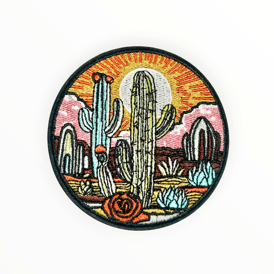 Vibrant Desert Iron On Patch - Wander Together Outfitters