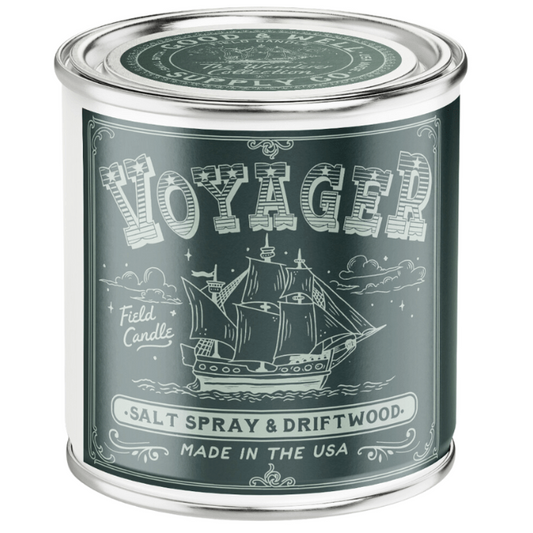 Voyager Field Candle (Sea Salt, Driftwood) - Wander Together Outfitters