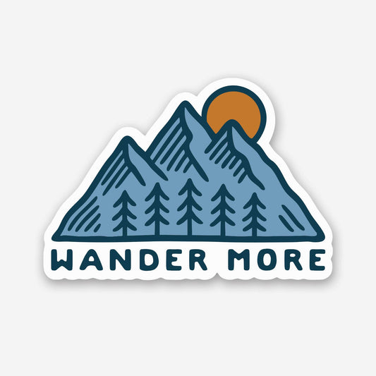 "Wander More" Vinyl Sticker - Wander Together Outfitters