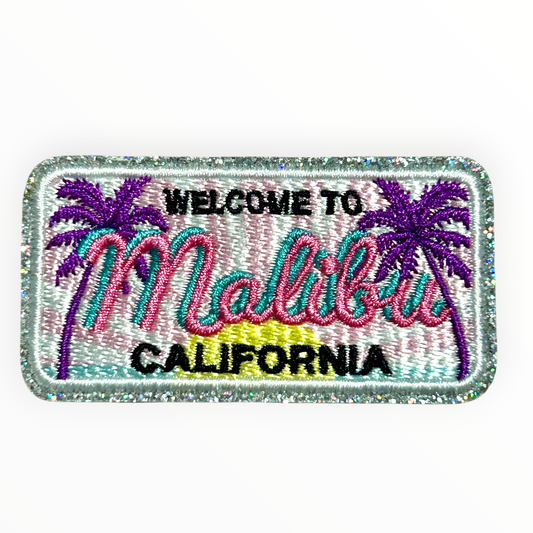 “Welcome To Malibu California” Sticker Patch - Wander Together Outfitters