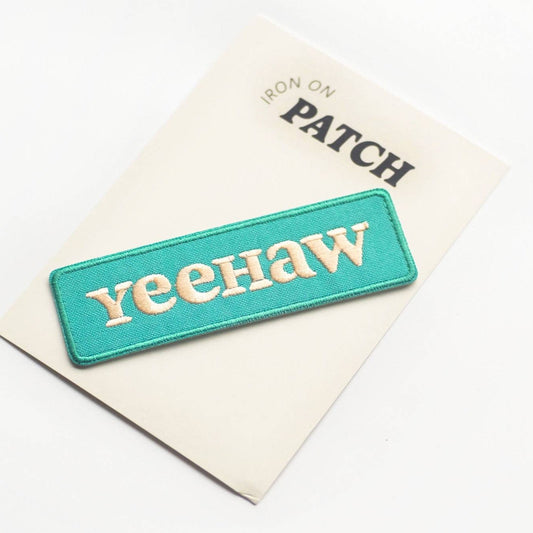 "Yeehaw" Embroidered Iron on Patch - Western Cowgirl: Yes - Wander Together Outfitters