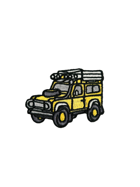 Yellow Overland Truck Iron On Sew On Embroidered Patch - Wander Together Outfitters