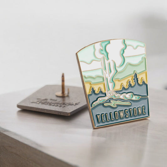 Yellowstone National Park Enamel Pin - Wander Together Outfitters