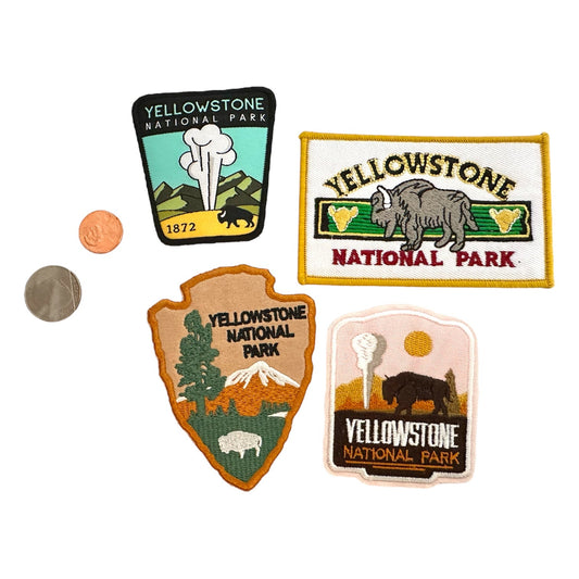 Yellowstone National Park Iron On Patches (Various) - Wander Together Outfitters