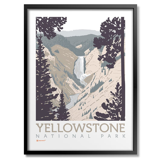 Yellowstone National Park Lower Falls Print - Wander Together Outfitters
