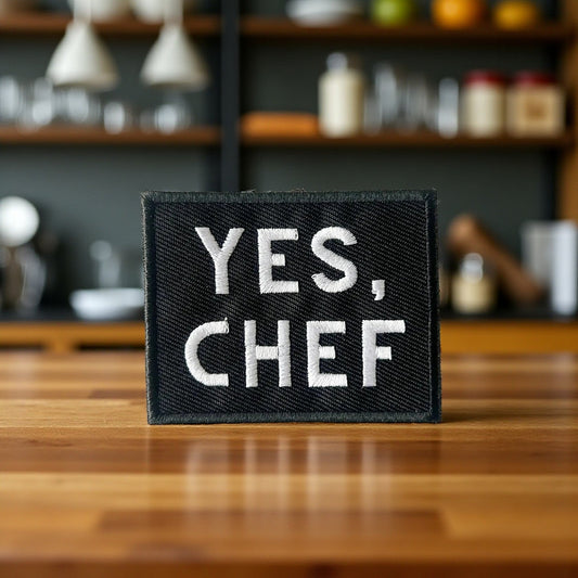 "Yes Chef" Black Iron - on Patch - Wander Together Outfitters