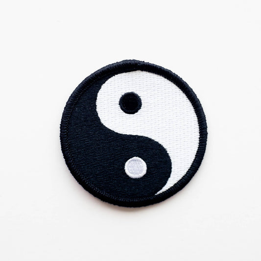 Yin Yang Symbol Embroidered Iron on Patch (2.5 inches) - Wander Together Outfitters