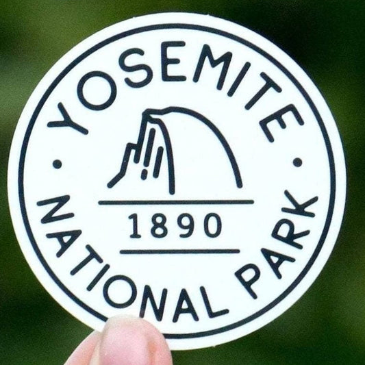 Yosemite National Park Black & White Sticker - Wander Together Outfitters