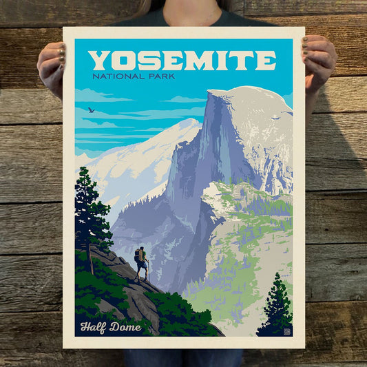 Yosemite National Park: Half Dome Vista Art Print - Wander Together Outfitters