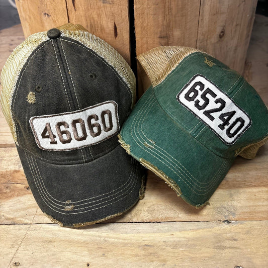 Your Zip Code Custom Hat - Wander Together Outfitters