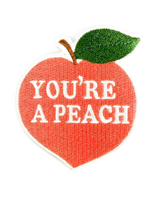 "You're a Peach" Embroidered Iron On Patch Southern Charm - Wander Together Outfitters