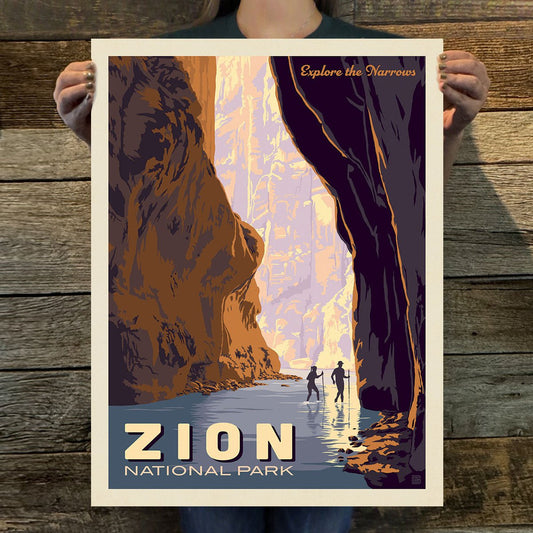 Zion National Park: Explore the Narrows Art Print - Wander Together Outfitters