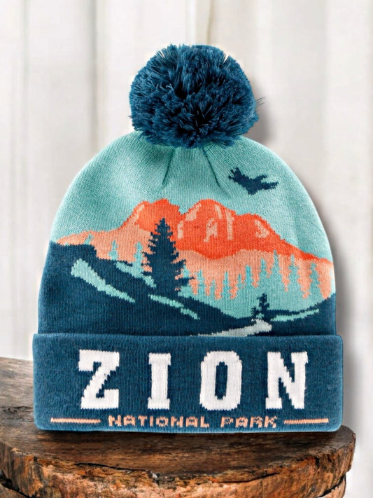 Zion National Park PomPom Beanie - Wander Together Outfitters
