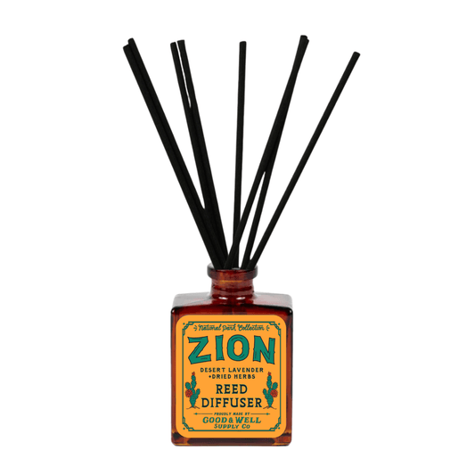 Zion National Park Reed Diffuser (Desert Lavender and Dried Herbs) - Wander Together Outfitters