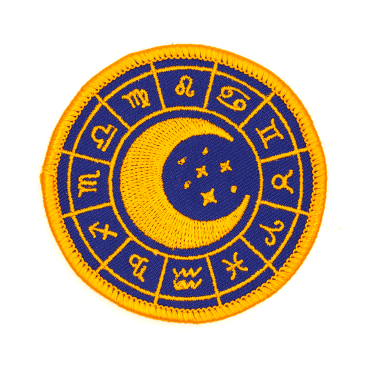Zodiac Wheel Embroidered Iron - On Patch - Wander Together Outfitters