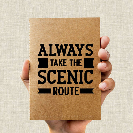 "Always Take the Scenic Route" 48 - page Pocket Journal - Wander Together Outfitters