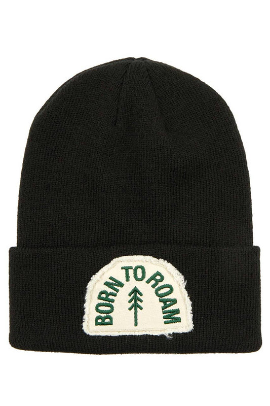 "Born To Roam" Unisex Patch Beanie (SALE) - Wander Together Outfitters