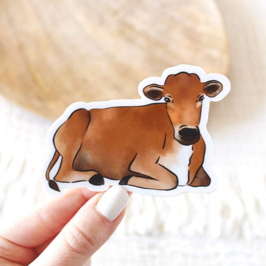 Brown Cow Sticker - Wander Together Outfitters