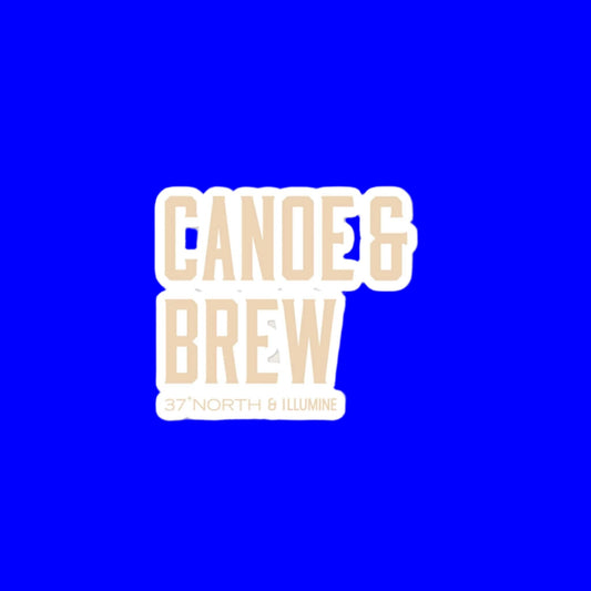 "Canoe & Brew" Sticker - Wander Together Outfitters