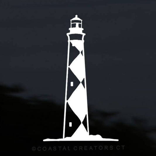 Cape Lookout Lighthouse NC Car Window Decal - Wander Together Outfitters