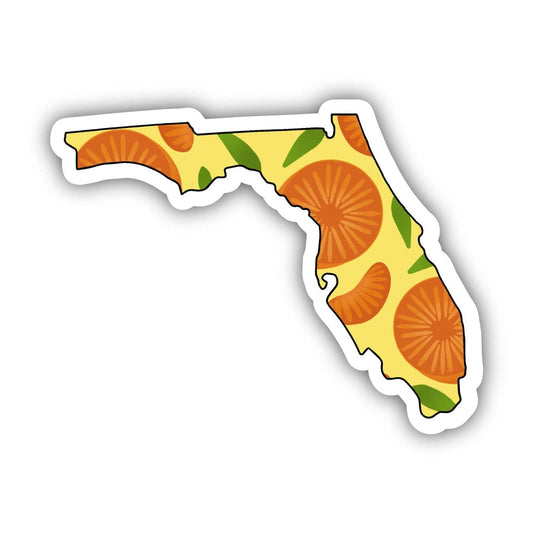 Florida Orange & Yellow Fruit Sticker - Wander Together Outfitters
