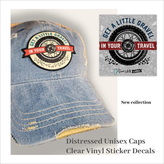 "Get A Little Gravel In Your Travel" Distressed Unisex Trucker Cap (SALE) - Wander Together Outfitters