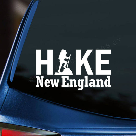 "Hike New England" Vinyl Sticker Car Window Decal - Wander Together Outfitters