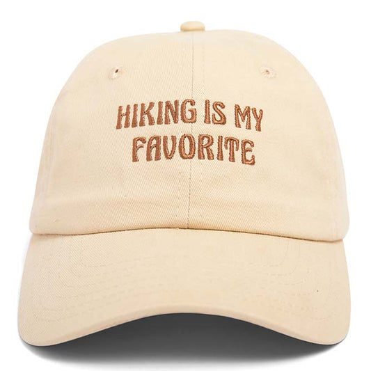 “Hiking Is My Favorite” Cap - Wander Together Outfitters
