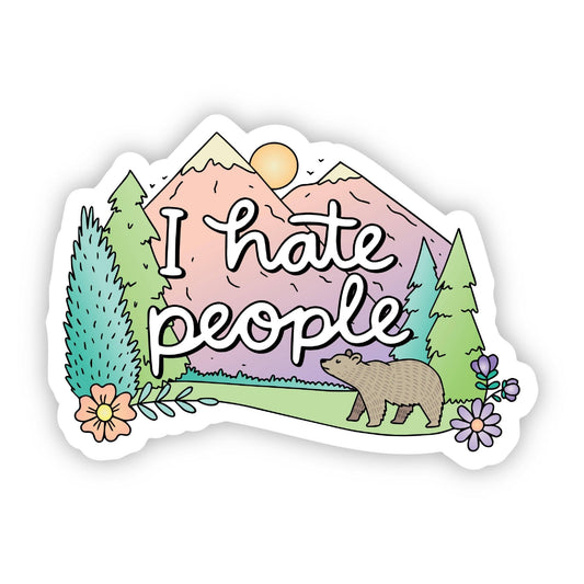 I Hate People Nature Sticker - Wander Together Outfitters