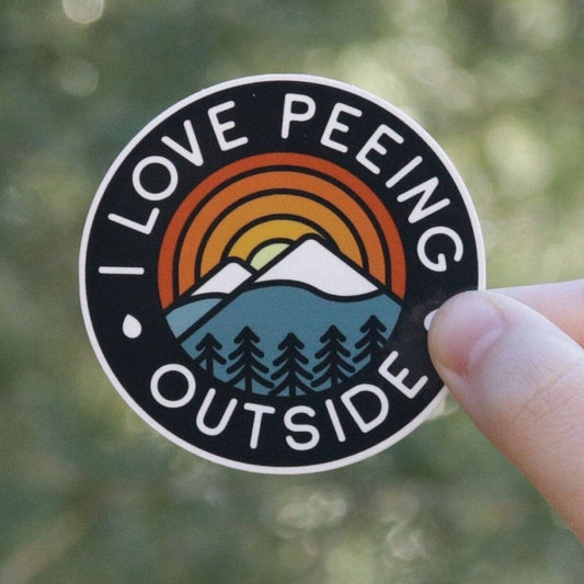 "I Love Peeing Outside" Sticker - Wander Together Outfitters