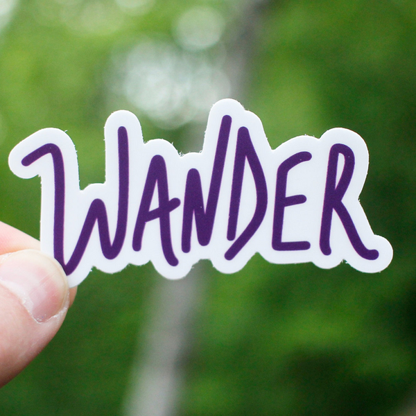 "Wander" Sticker
